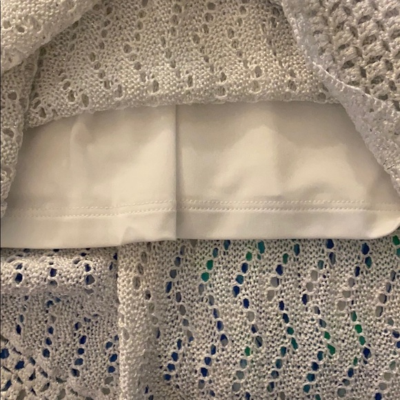 NWOT white tunic top or mini dress WHBM - Picture 3 of 5